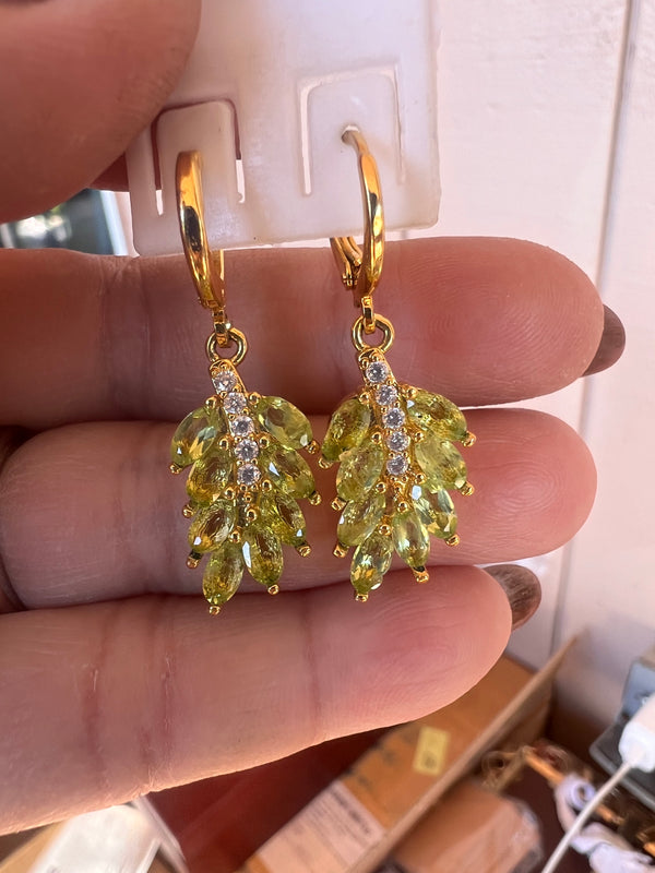 Genuine Peridot Earrings