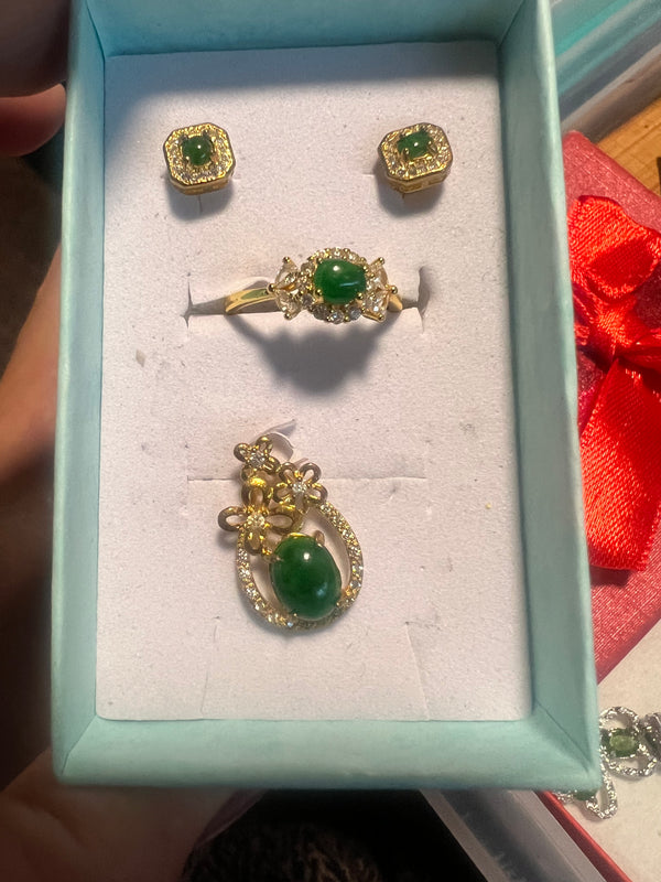 Natural Burmese Jadeite Set
