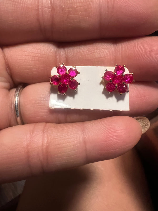 Natural Ruby Earrings