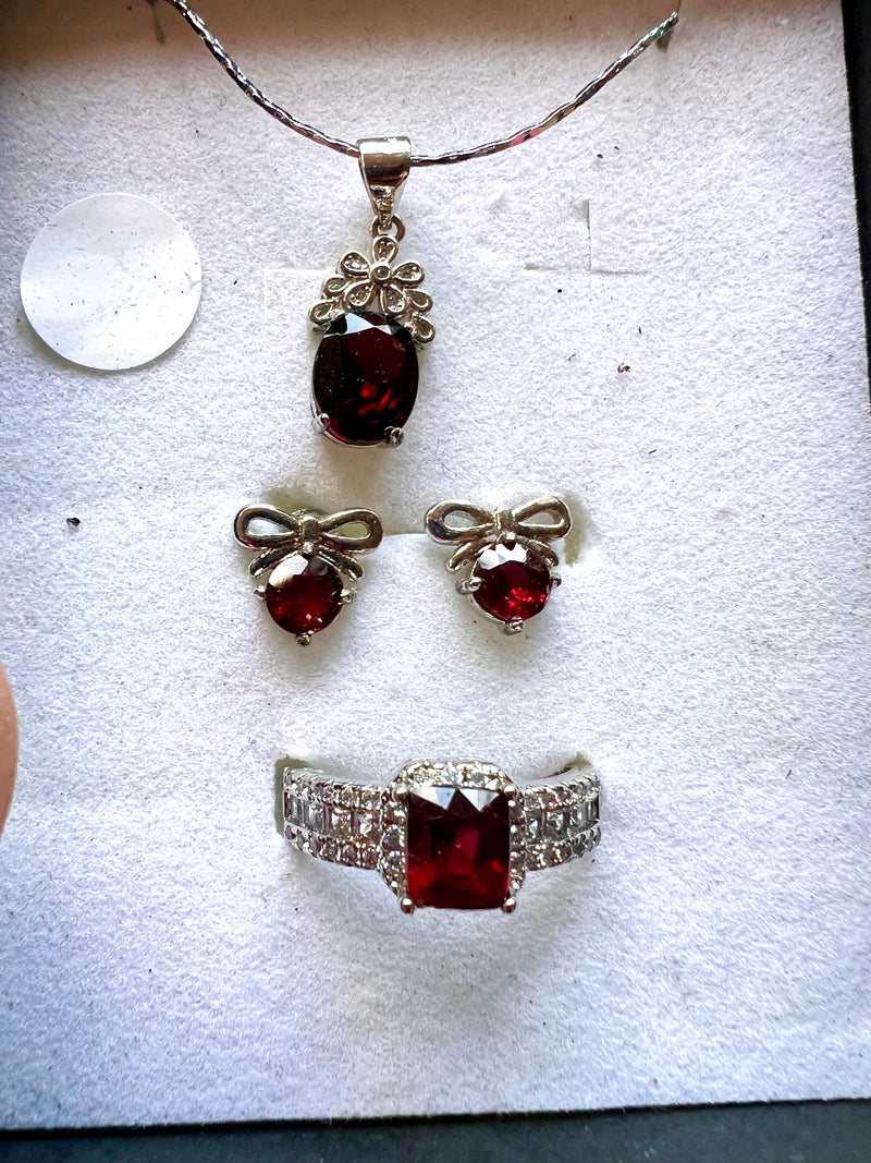 Genuine Garnet Set