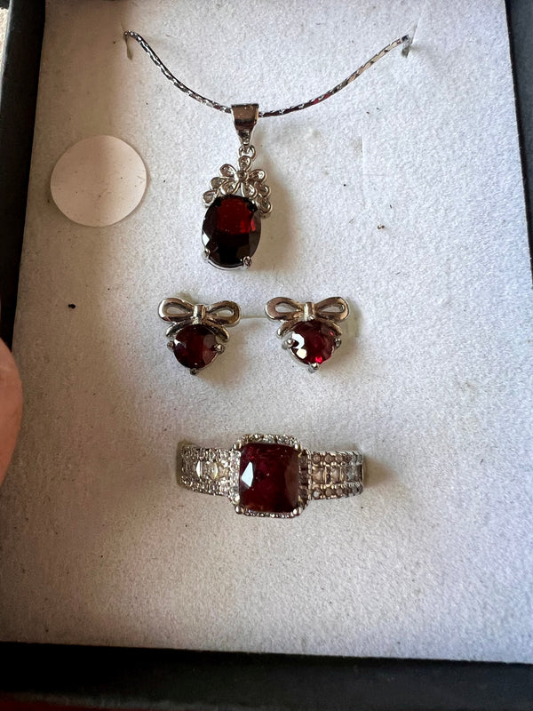 Genuine Garnet Set