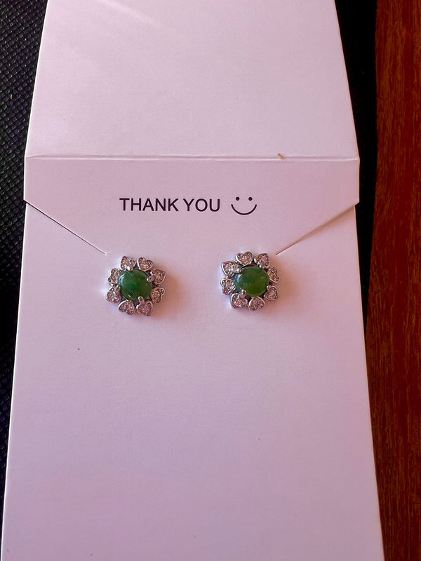 Natural Jadeite Earrings